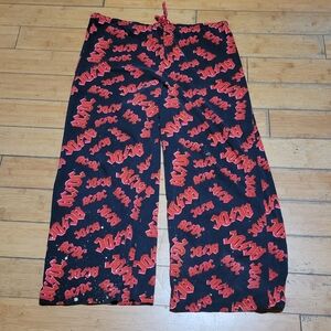 Rockware ACDC Pajama Men’s Size L Red & Black  Allover Logo